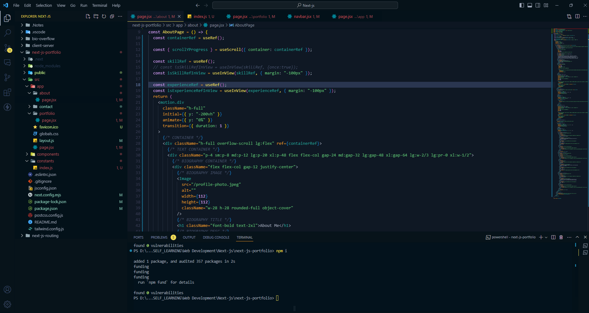 Timir Theme interface